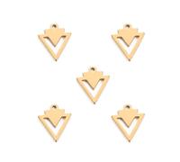 kkjoy 5Pcs Stainless Steel DIY Charms for Jewelry Making and Crafting, Assorted Pendant Mini Charm Craft Supplies Accessories for DIY Bracelet Necklace Earrings(DIY Pendant Charms Series 2), 5PCS