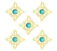 kkjoy 5Pcs Witches Knot DIY Charms for Jewelry Making and Crafting, Gold Plated Stainless Steel Assorted Mini Pendant Craft Supplies Accessories for Make Bracelet Necklace Earrings (Witches Knot 13)