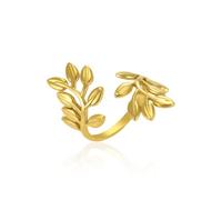 kkjoy Adjustable Leaf Ring Twig Branch Wrap Ring for Women Men