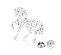 KKJOY Running Horse Brooch Pin for Women Men Horse Lovers Equestrian Riders