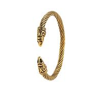 kkjoy Stainless Steel Viking Bracelet for Men Raven Crow Head Screw Teen Cuff Bangle Norse Biker Amulet Nordic Pirates Arm Ring Wristband Jewellery