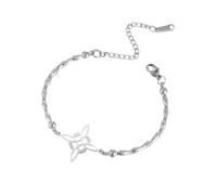 kkjoy Witches Knot Bamboo-joint Half-Bangle Bracelet Stainless Steel Infinity Magic Wiccan Symbol Witchcraft Amulet Jewelry for Women Men(Silver)