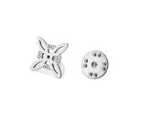 KKJOY Witches Knot Brooch Stainless Steel Lapel Pin Trendy Apparel Accessories Magic Witchcraft Amulet Jewelry for Women Men(Style 4, Sliver)