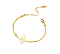 kkjoy Witches Knot Twisted-cable Half-Bangle Bracelet Stainless Steel Magic Wiccan Symbol Witchcraft Amulet Jewelry for Women Men(Gold)