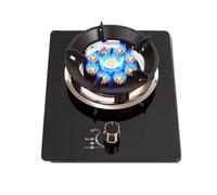 KKJPL Portable Gas Stove, 7.0KW 9 Cavity Large Fire, Black Tempered Glass Cast Iron Pot Holder, Suitable For Home Kitchen With Flameout Protection(NG)