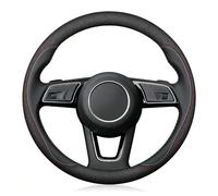 KKJZFRDCR Steering Wheel Covers for Kia Rio III Hatchback (UB) 2011 2012 2013 2014 2015 2016 2017 PU Leather Steering Wheel Non-Slip Grip Design Durable Material Construction Easy Install,A