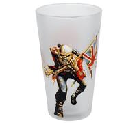 KKL Iron Maiden Trooper Unisex White Beer Glass, Glass,