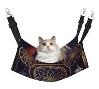 KKLWEGU American Dream Catcher Cat Hammock Summer Breathable Hanging Pet Cage Hammock Bed Adjustable Soft Sleeping Hammock for Cats Small Dogs Rabbits Medium