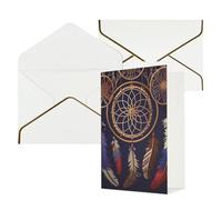 KKLWEGU American Dream Catcher Greeting Card with Envelopes Thinking of You Card Happy Birthday Wedding Invitation Blank Note Cards for All Occasions 4x6
