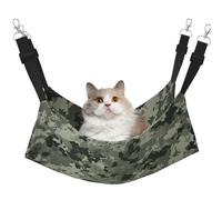 KKLWEGU Army Digital Camouflage Cat Hammock Summer Breathable Hanging Pet Cage Hammock Bed Adjustable Soft Sleeping Hammock for Cats Small Dogs Rabbits Medium