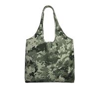 KKLWEGU Army Digital Camouflage Large Tote Bag For Women, Heavy Duty Foldable Shopping Tote Bag Shoulder Bag For Work Beach Travel