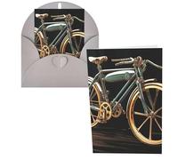 KKLWEGU Blank Greetings Card 4'' X 6'' With Envelopes, Bike Thank You Cards Note Cards Gray All Occasion Cards For Christmas Holidays Birthday Graduation Anniversaries