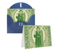 KKLWEGU Blank Greetings Card 4'' X 6'' With Envelopes, Irish Blessing St Patrick'S Day Thank You Cards Note Cards Blue All Occasion Cards For Christmas Holidays Birthday Graduation Anniversaries