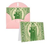 KKLWEGU Blank Greetings Card 4'' X 6'' With Envelopes, Irish Blessing St Patrick'S Day Thank You Cards Note Cards Pink All Occasion Cards For Christmas Holidays Birthday Graduation Anniversaries