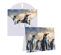 KKLWEGU Blank Greetings Card 4'' X 6'' With Envelopes, Sea Penguin Thank You Cards Note Cards White All Occasion Cards For Christmas Holidays Birthday Graduation Anniversaries