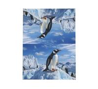 KKLWEGU Blank Greetings Card 4'' X 6'' With Envelopes, Snow Mountain Penguin Thank You Cards Note Cards Dark Green All Occasion Cards For Christmas Holidays Birthday Graduation Anniversaries