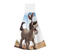 KKLWEGU Cartoon Donkey Hand Towel Soft Absorbent Hanging Kitchen Dish Towels with Hanging Loop Fast Drying Tie Towels Bath Towel for Bathroom Kitchen Home Decor 14 X 11.8 Inches