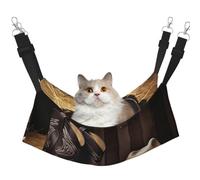 KKLWEGU Cowboy Black Hat Western Boots Cat Hammock Summer Breathable Hanging Pet Cage Hammock Bed Adjustable Soft Sleeping Hammock for Cats Small Dogs Rabbits Medium