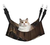 KKLWEGU Cowboy Black Hat Western Boots Cat Hammock Summer Breathable Hanging Pet Cage Hammock Bed Adjustable Soft Sleeping Hammock for Cats Small Dogs Rabbits Medium