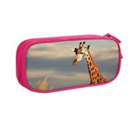 KKLWEGU Cute Pencil Case Large Capacity Pencil Bag For Women Men Pen Pounch | Giraffe Animals Of Africa Pen Holder Pencil Boxbox Cosmetic Makeup Bag Desk Organizer For Home Office Supplies