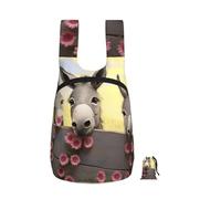 KKLWEGU Lightweight Travel Backpack,16l Foldable Hiking Daypack Waterproof Donkey And Flower Travel Rucksack For Women Men