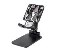 KKLWEGU Magic Witch Witchcraft Bohemian Drawing Cell Phone Stand Foldable Cell Phone Holder for Desk Portable Adjustable Angle Height Desktop Phone Holder Compatible with All Phones