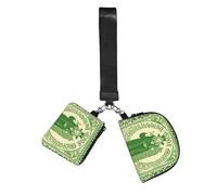 KKLWEGU Mini Zip Wristlet Wallets,Dual Pouch Keychain Wallet Irish Blessing St Patrick'S Day Key Chain Coin Purse Small Wallets For Women Irish Blessing St Patrick'S Day Sports Wristlet Pouch