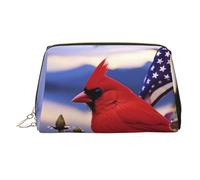 KKLWEGU Purple Morning Glory Leather Makeup Bag Waterproof Cosmetic Bag Organizer Small Make Up Zipper Pouch Portable Travel Toiletry Bag For Women Girls, Gold, One size