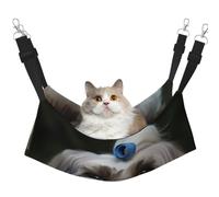 KKLWEGU Shih Tzu Dog Cat Hammock Summer Breathable Hanging Pet Cage Hammock Bed Adjustable Soft Sleeping Hammock for Cats Small Dogs Rabbits Medium