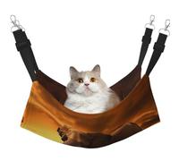 KKLWEGU Sunset Parent-Child Elephant Cat Hammock Summer Breathable Hanging Pet Cage Hammock Bed Adjustable Soft Sleeping Hammock for Cats Small Dogs Rabbits Large