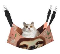 KKLWEGU You are Awesome Sloth Cat Hammock Summer Breathable Hanging Pet Cage Hammock Bed Adjustable Soft Sleeping Hammock for Cats Small Dogs Rabbits Large