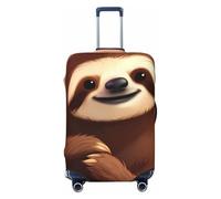KKLWEGU You Are Awesome Sloth Luggage Cover Stretch Washable Suitcase Protector Suitcase Cover Anti-Scratch Luggage Sleeve Elastic Suitcase Case Protector Baggage Cover Fits 18-32 Inch, Black, M