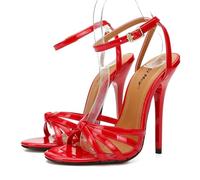 KKLZZUENI Women's High Heels Open Toe Slip On Sandals Women's Stiletto Sandals Classic Casual Sandals Party 13cm High Heels Orthotic Open Toe Ladies Sandals