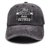 KKMKSHHG Funny Retirement Gifts for Men and Women, This Legend Has Retired Baseball Cap, This Legend Has Retired-embroidery Black, One Size
