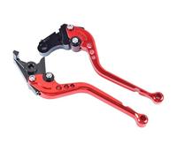 KKMNAIF Motorcycle Handlebar Brake Clutch Lever Adjustable Sport Clutch and Brake Levers for Tr&iumph for Daytona 675 2006-2017 Motorcycle Brake Lever(Red Long)