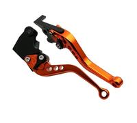 KKMNAIF Motorcycle Handlebar Brake Clutch Lever Adjustable Sport Clutch and Brake Levers for Tr&iumph for Daytona 675 2006-2017 Motorcycle Brake Lever(Orange Short)