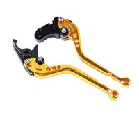 KKMNAIF Motorcycle Handlebar Brake Clutch Lever Adjustable Sport Clutch and Brake Levers for Tr&iumph for Daytona 675 2006-2017 Motorcycle Brake Lever(Yellow Long)