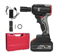 KKnoon 21V Cordless Impact Wrench Max Torque 350N.m, Brushless Impact Driver 1/2 Inch, Household Electric Impact Wrench with 4.0Ah Battery and Fast Charger & Stepless Speed Adjustment
