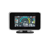 KKnoon 3-in-1 Car LCD Meter Digital Oil Pressure Voltage Water Temperature Gauge Universal Instrument 9-36V for Car Truck SUV RV