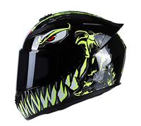 KKnoon Motorcycle Helmet Full Face Rapid Street Helmet Unisex Adult Cool Rider Equipment Four Seasons New Street Touring Motorcycle Helmet
