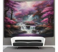 KKOLASXZE 3D Forest Cascade Print Wall Blanket Home Decoration Bedding Poster Wall Art Tapestry Tapestries Wall Hanging Soft Polyester for Bedroom Living Room Dorm Decor 100cmx150cm