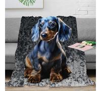 KKOLASXZE 3D Printed Dachshund Blankets Fluffy Soft Cozy Super Soft Cozy Fuzzy Warm Throws with Anti-wrinkle/anti-tarnishing Lightweight for Sofa Bed Decor Bedroom Decor 60x80inch(150x200cm)