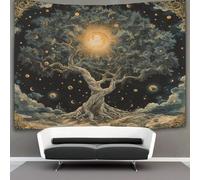 KKOLASXZE 3D Tree of Life Printed Wall Blanket Home Decoration Bedding Poster Wall Art Tapestry Wall Hanging Tapestry Soft Polyester for Bedroom Living Room Dorm Decor 180cmx230cm