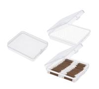 KKONHII 3 Pcs Portable Travel Cotton Pad and Swab Holder, Ball Dispenser Container, Small Plastic Qtips Case, Cosmetic Sponge Storage Box for Rounds, Floss