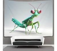 KKPBHTYVG 3D Praying Mantis Printed Wall Blanket Home Decoration Bedding Poster Wall Art Tapestry Tapestries Wall Hanging Soft Polyester for Living Room Bedroom Dorm Decor 70cmx100cm