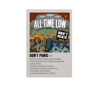 KKPLMM All Time Low - Don't Panic Poster Poster Decorative Painting Canvas Wall Posters And Art Picture Print Modern Family Bedroom Decor Posters 08x12inch(20x30cm)