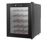 KKPLO Wine Cooler Refrigerator,Freestanding Wine Chiller with Digital Temperature Control,Black Wine Fridge for Red White Wine, Champagne, Beer