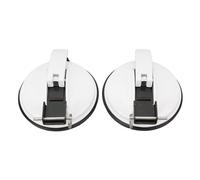 KKPLZZ 1 Pair Awning Holder Latch Style Stable Support Sturdy Awning Foot Holder for T4 T5 T6 Beach T7 (White)