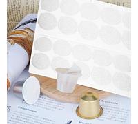 KKPLZZ 100Pcs Coffee Capsule Sealing Film, Aluminum Foil High Temperature 150℃ to 180℃, with Good Sealing Performance, for Coffee Capsules