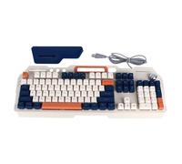 KKPLZZ 104 Keys Mechanical Gaming Keyboard Multifunction Stylish Metal Efficient High Sensitivity Ergonomic USB Wired RGB Backlit Keyboard